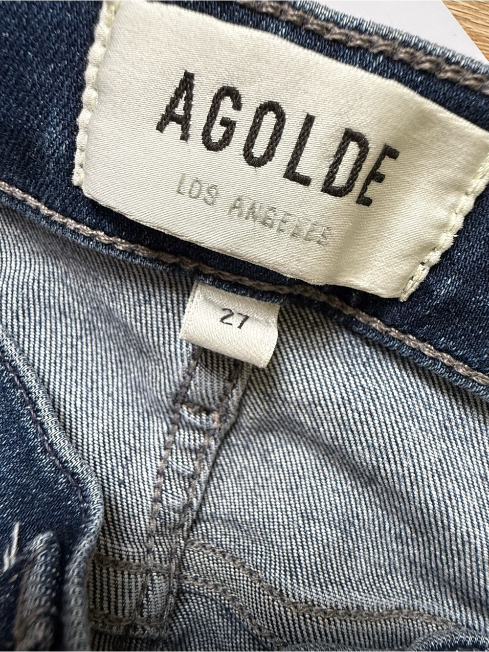 AGOLDE Sophie High Rise Crop Skinny Jeans Dark Wash Size 27 - Picture 6 of 7